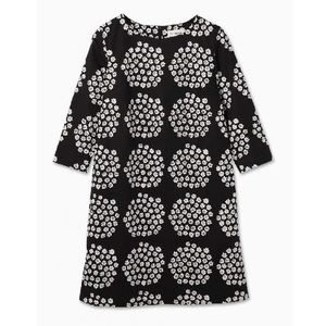 Marimekko Kaksin dress black with beige flowers, size xs